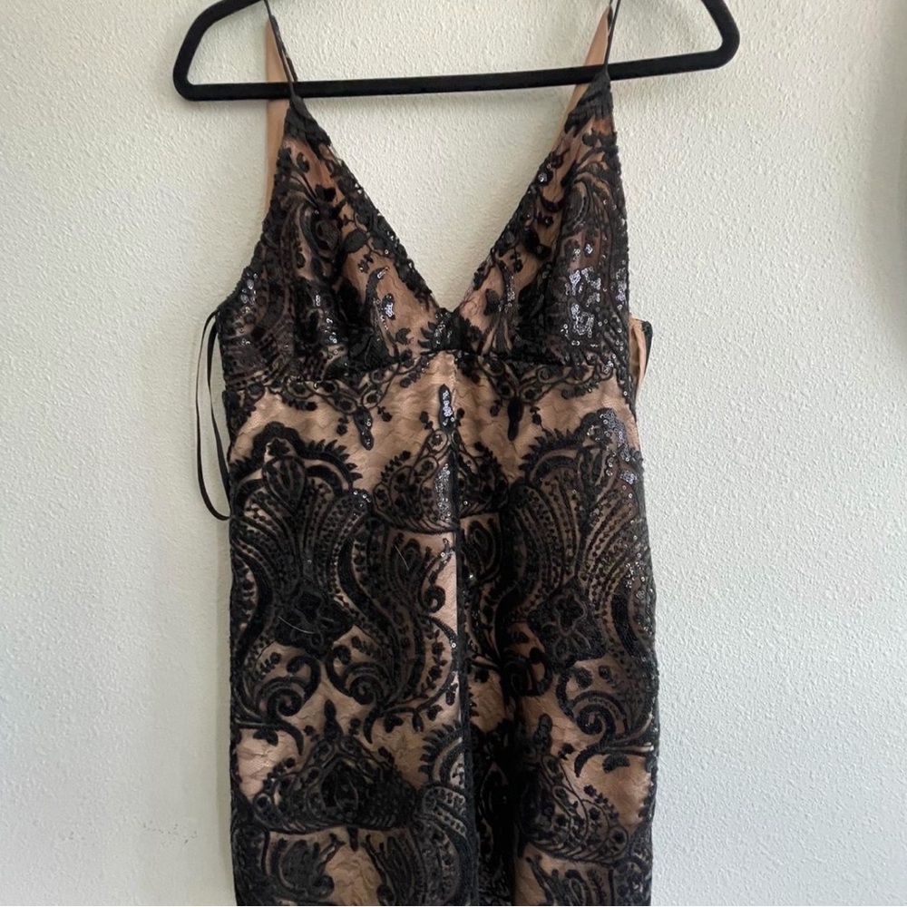Free People Black Lace Dress